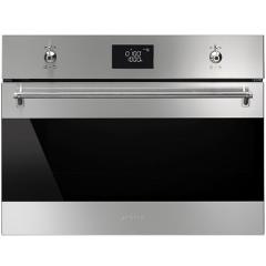 SMEG SF4390MCX - Мултифункционална фурна за вграждане с интегрирани микровълни 50л