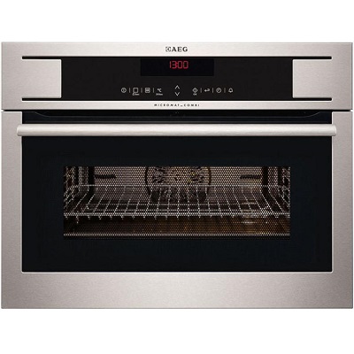 Мултифункционална фурна за вграждане с интегрирани микровълни 43л - AEG KM8403101M