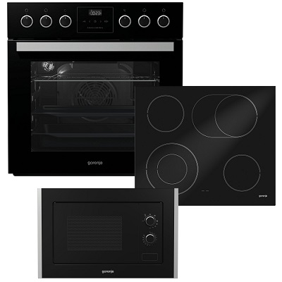 Комплект фурна плот и микровълнова за вграждане GORENJE-BC637E31XG-2 + ECD620SC + BM171E2XG