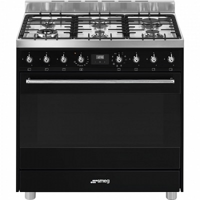 КОМБИНИРАНА ГОТВАРСКА ПЕЧКА 90СМ - SMEG C9GMN9-1