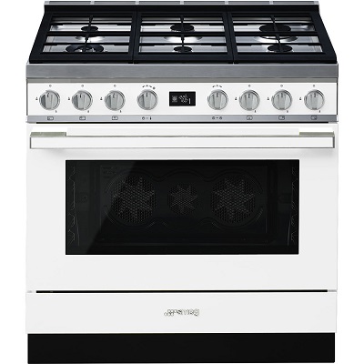 Комбинирана готварска печка 90см - SMEG CPF9GPWH
