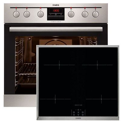 Фурна и плот за вграждане - AEG-EE3003031M + HEM63400XB