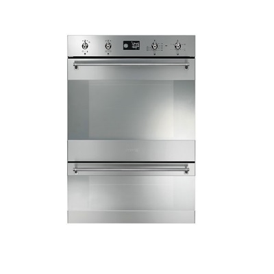 Мултифункционална двойна фурна за вграждане - SMEG DOSP38X