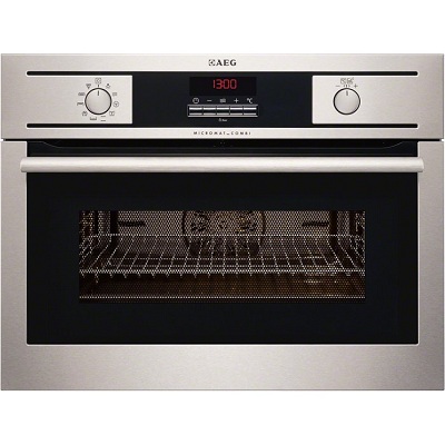 Мултифункционална фурна за вграждане с интегрирани микровълни 42л - AEG KM4400001M