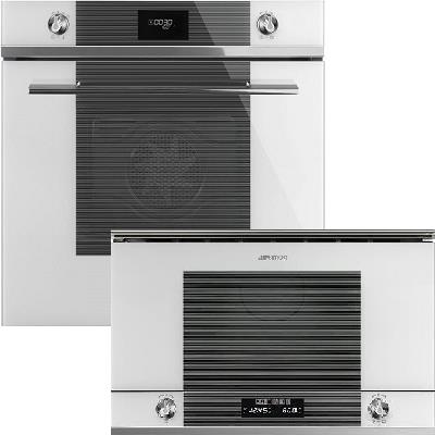 Фурна и микровълнова за вграждане - SMEG-SF6101VB + MP122B1