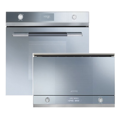 Пакет фурна и микровълнова за вграждане SMEG-SFP106S-1 + MP122