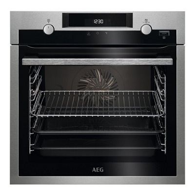 Мултифункционална фурна за вграждане 71л - AEG BCE555020M