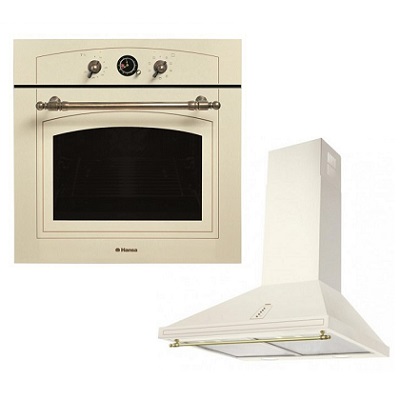 Комплект фурна за вграждане и аспиратор HANSA-BOEW68120090 + OKS613RWH