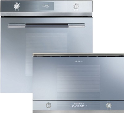 Фурна и микровълнова за вграждане - SMEG-SF106 + MP122
