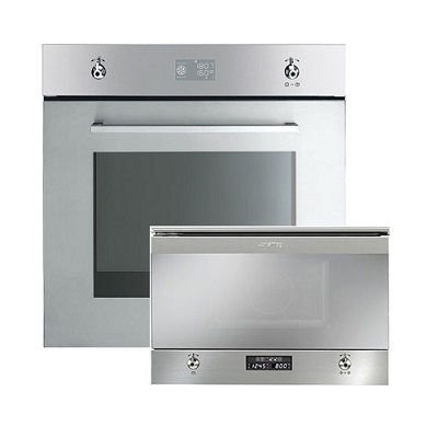 Пакет фурна и микровълнова за вграждане SMEG-SFP596X-1 + MP322X