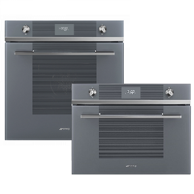 Комплект фурна и микровълнова за вграждане - SMEG SFP6101TVS1+SF4101MS1