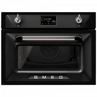 Мултифункционална фурна за вграждане с интегрирани микровълни 40л - SMEG SO4902M1N
